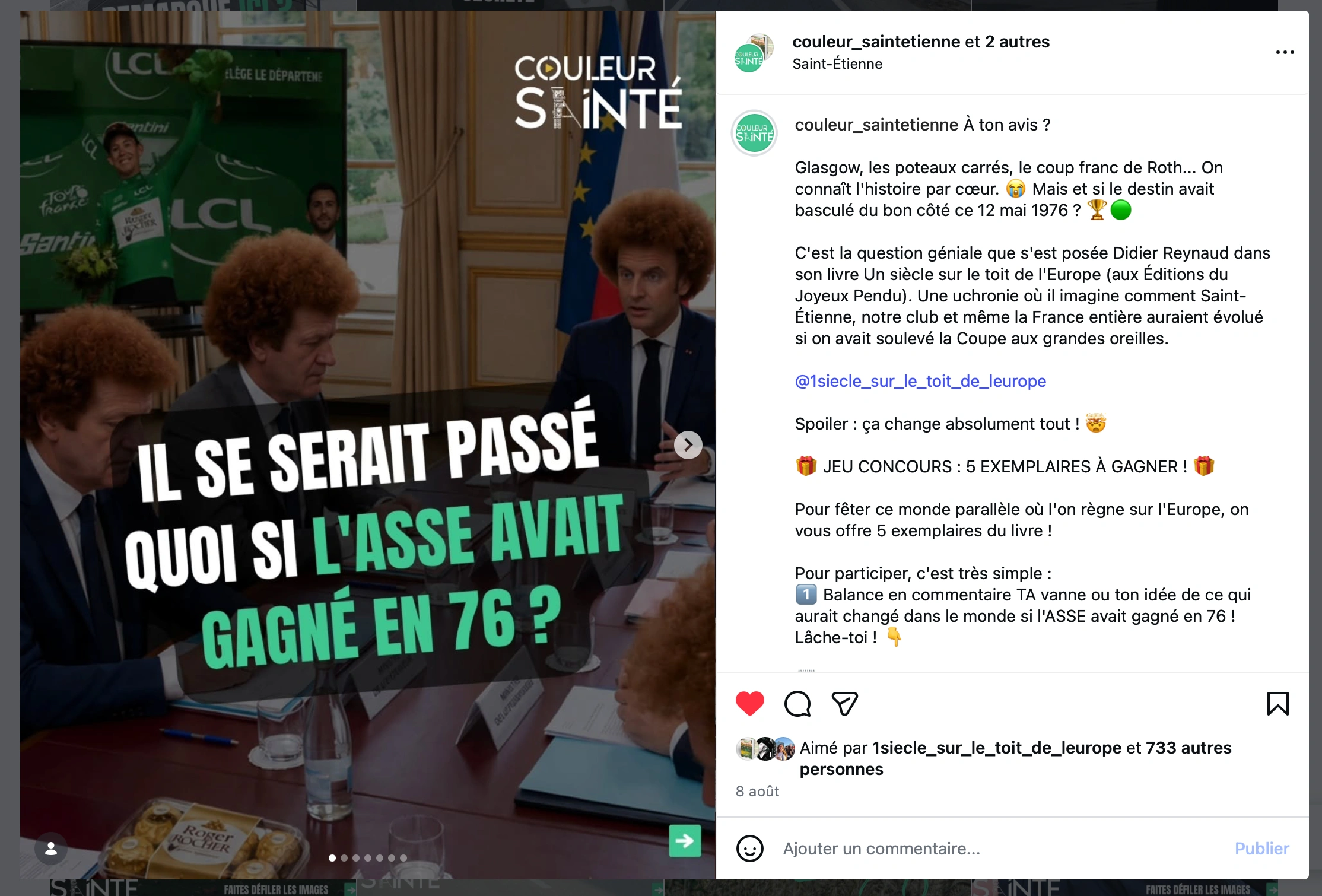 Concours Couleur Sainté pour gagner cinq nouvelles